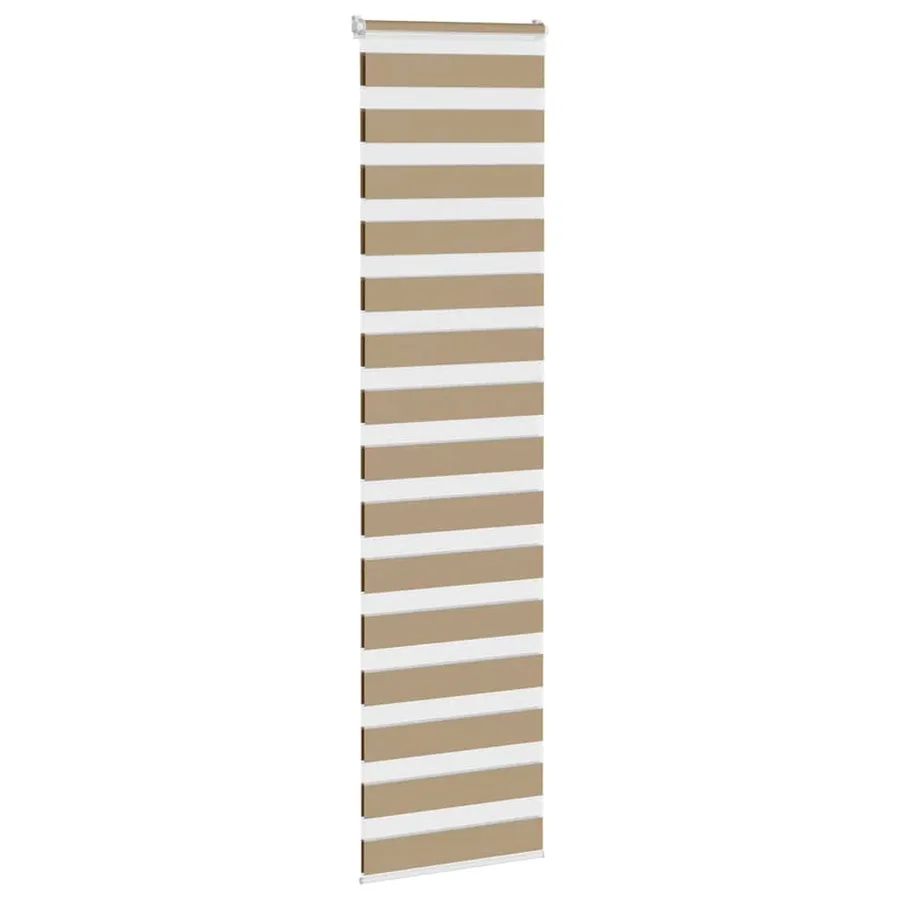 Store zèbre marron sable largeur du tissu 50,9 cm polyester - 3