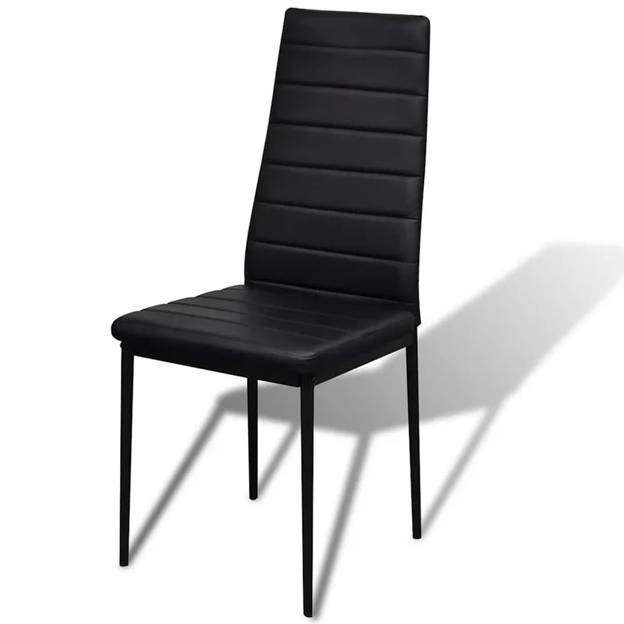 Ensemble de table pour salle à manger cinq pièces noir - 4