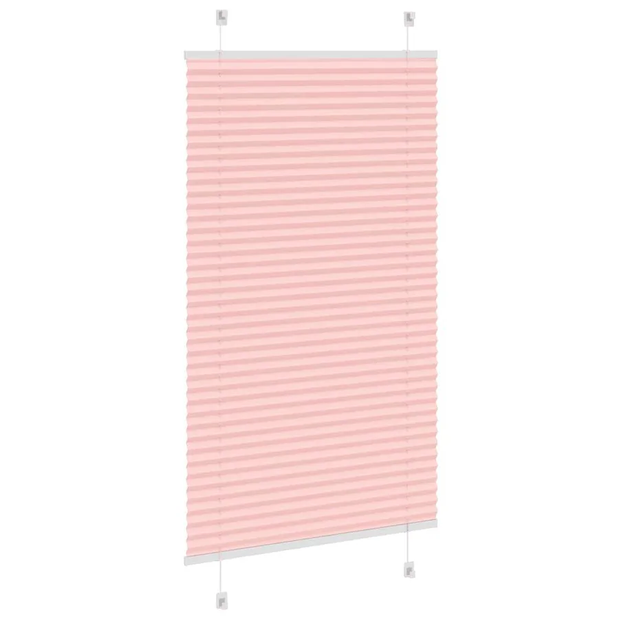 Store plissé rose 75x100 cm largeur du tissu 74,4 cm polyester - 4