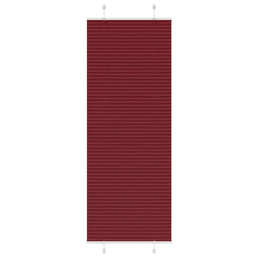 Store plissé rouge bordeaux 80x200 cm largeur du tissu 79,4 cm