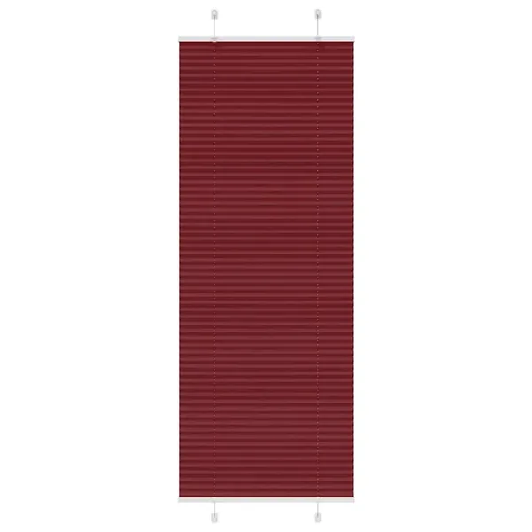 Store plissé rouge bordeaux 80x200 cm largeur du tissu 79,4 cm