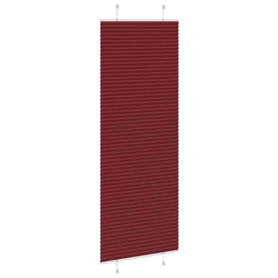 Store plissé rouge bordeaux 80x200 cm largeur du tissu 79,4 cm - 4