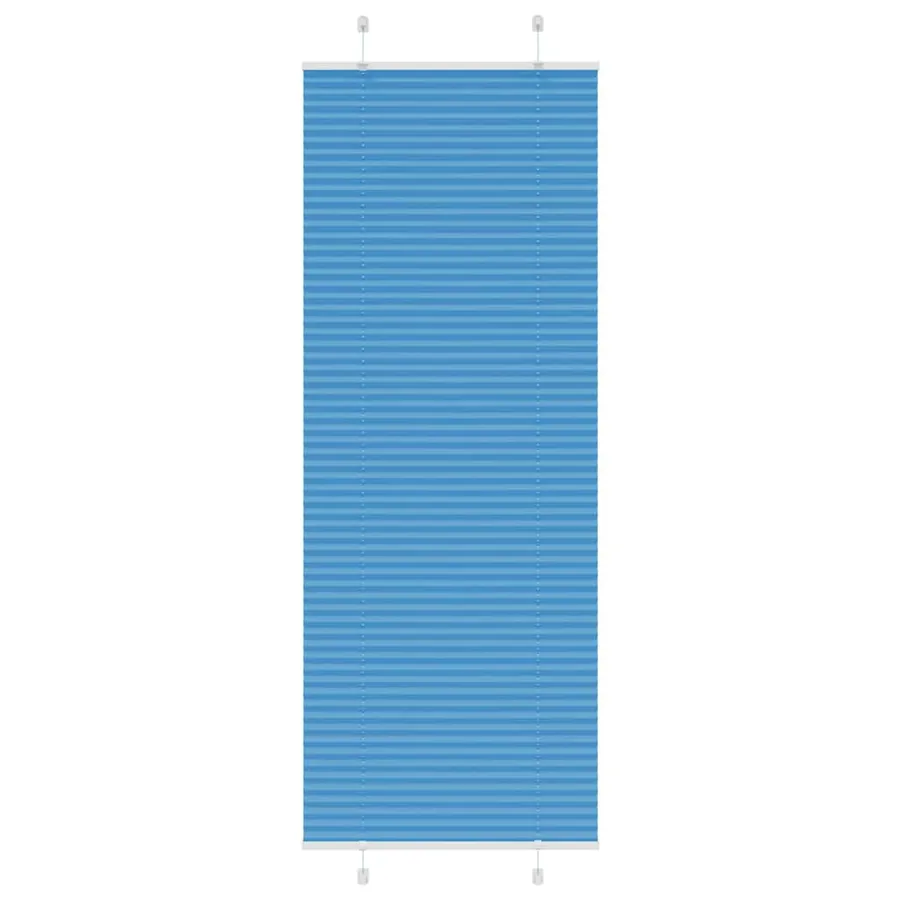 Store plissé bleu 70x200 cm largeur du tissu 69,4 cm polyester