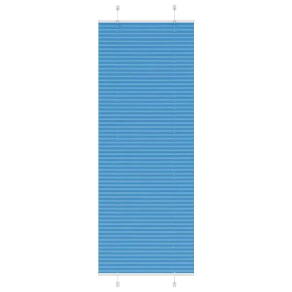 Store plissé bleu 70x200 cm largeur du tissu 69,4 cm polyester