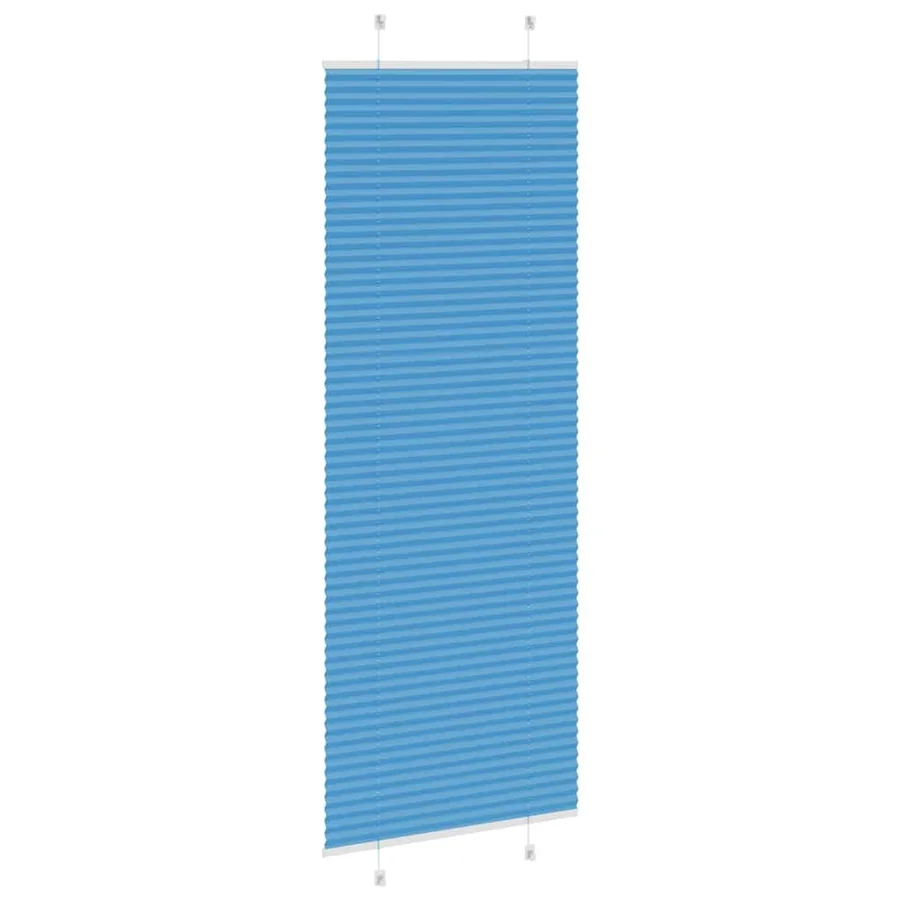 Store plissé bleu 70x200 cm largeur du tissu 69,4 cm polyester - 4