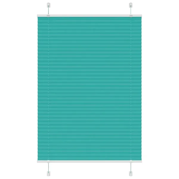Store plissé vert pétrole 95x100 cm largeur du tissu 94,4 cm