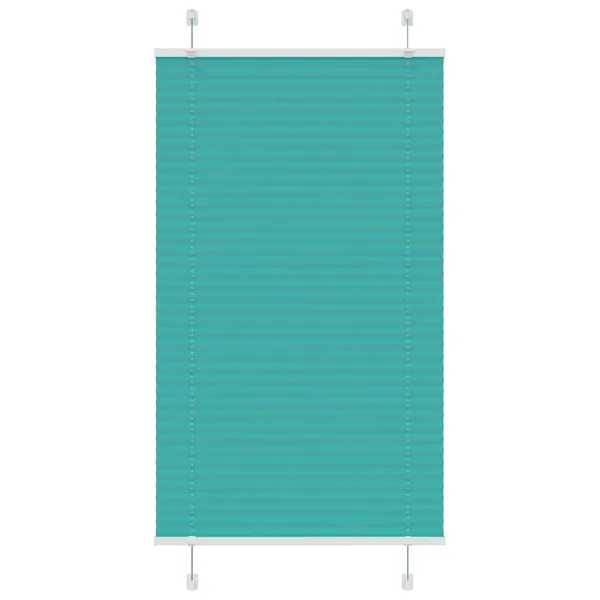 Store plissé vert pétrole 70x100 cm largeur du tissu 69,4 cm