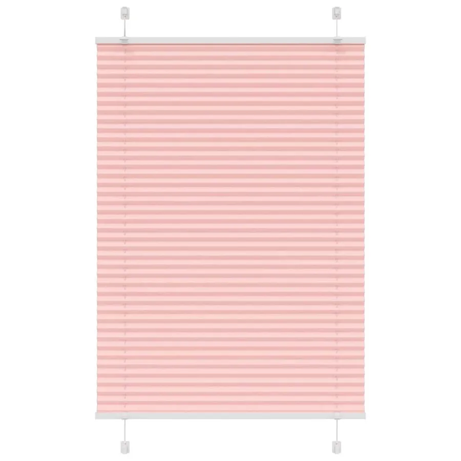 Store plissé rose 85x150 cm largeur du tissu 84,4 cm polyester