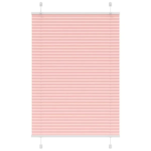 Store plissé rose 85x150 cm largeur du tissu 84,4 cm polyester