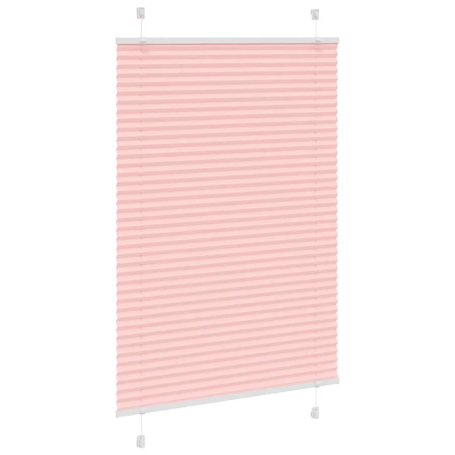 Store plissé rose 85x150 cm largeur du tissu 84,4 cm polyester - 3