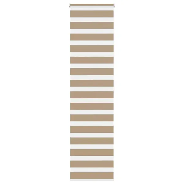 Store zèbre marron sable largeur du tissu 60,9 cm polyester