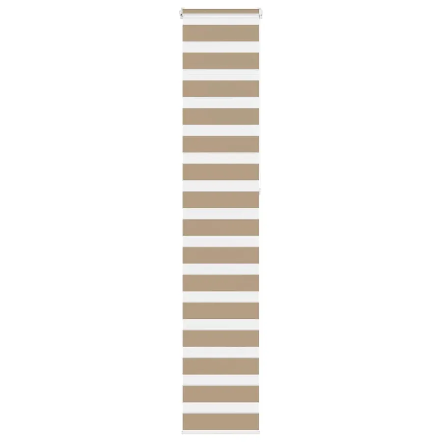 Store zèbre marron sable largeur du tissu 35,9 cm polyester