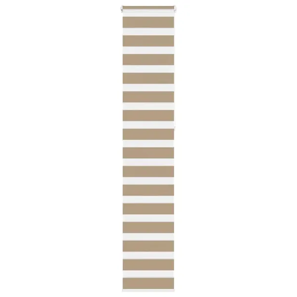 Store zèbre marron sable largeur du tissu 35,9 cm polyester