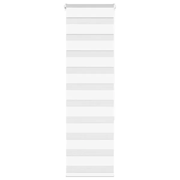Store zèbre blanc 45x150 cm largeur du tissu 40,9 cm polyester