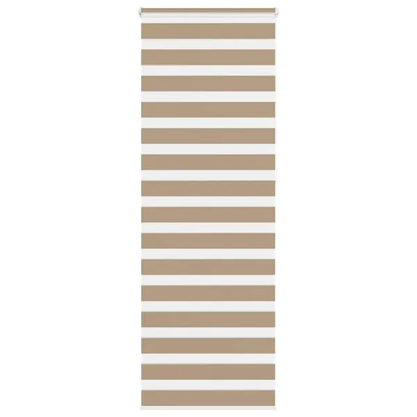 Store zèbre marron sable largeur du tissu 65,9 cm polyester
