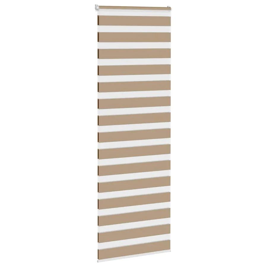 Store zèbre marron sable largeur du tissu 65,9 cm polyester - 3