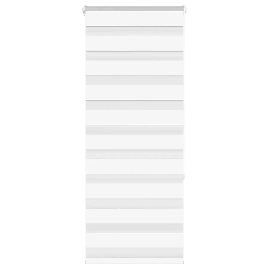 Store zèbre blanc 55x150 cm largeur du tissu 50,9 cm polyester