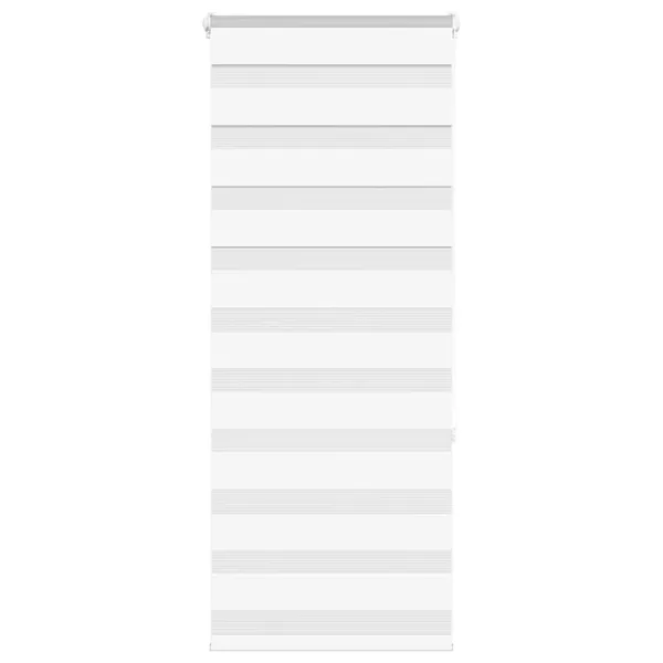 Store zèbre blanc 55x150 cm largeur du tissu 50,9 cm polyester
