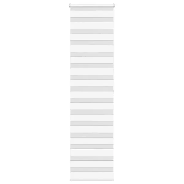 Store zèbre blanc 60x200 cm largeur du tissu 55,9 cm polyester