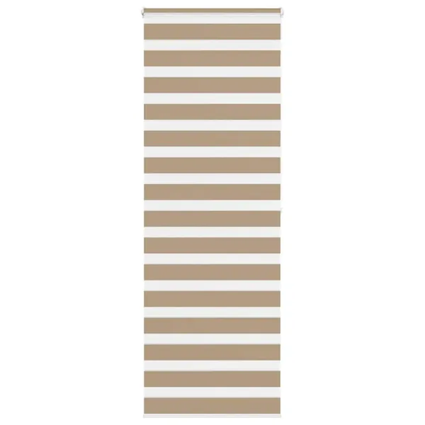 Store zèbre marron sable largeur du tissu 80,9 cm polyester
