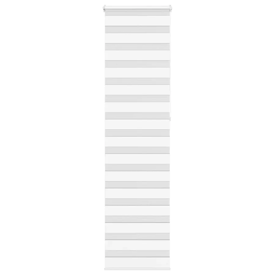 Store zèbre blanc 65x230 cm largeur du tissu 60,9 cm polyester