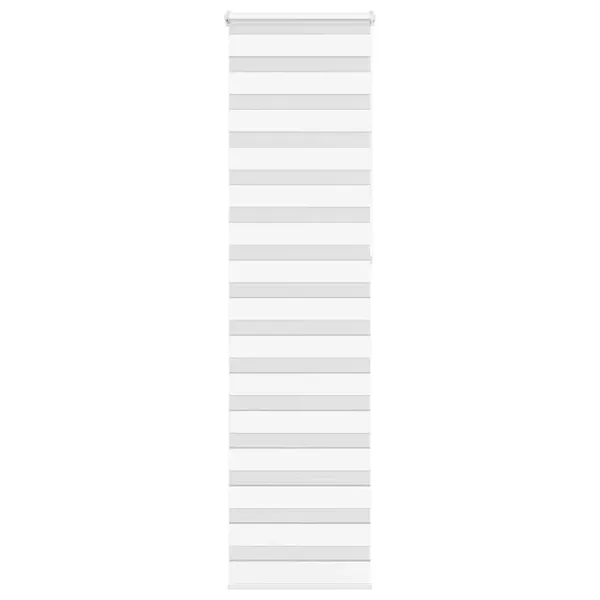 Store zèbre blanc 65x230 cm largeur du tissu 60,9 cm polyester