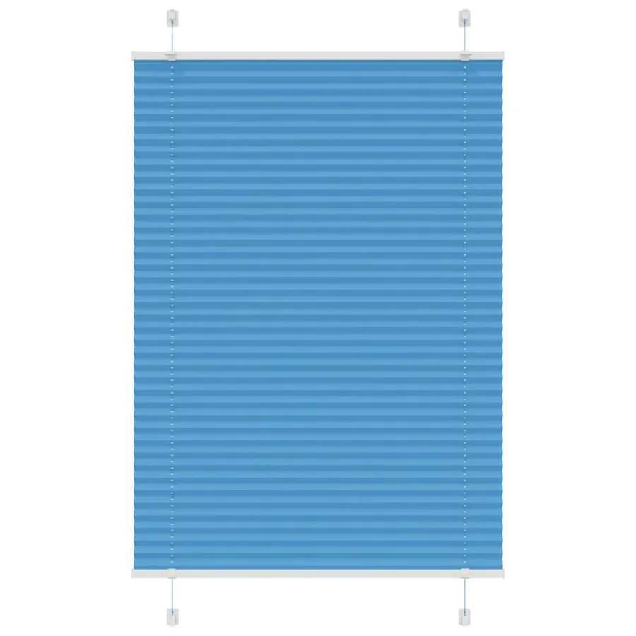 Store plissé bleu 85x100 cm largeur du tissu 84,4 cm polyester