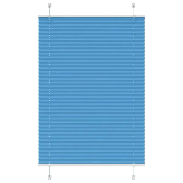 Store plissé bleu 85x100 cm largeur du tissu 84,4 cm polyester