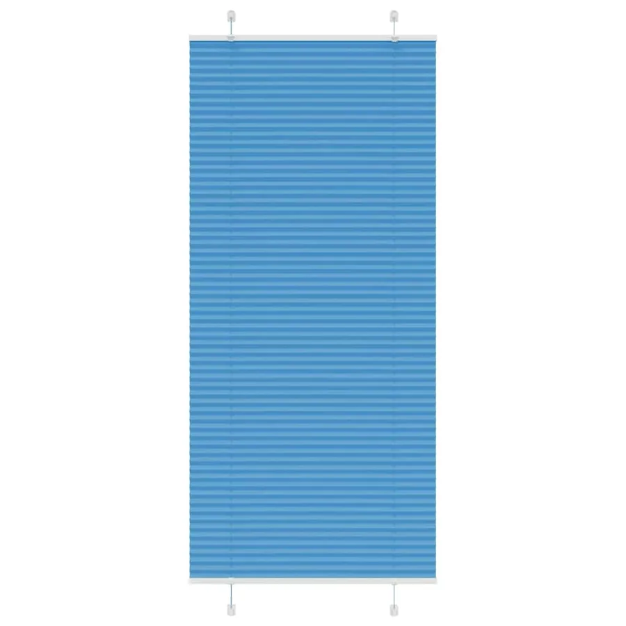 Store plissé bleu 100x200 cm largeur du tissu 99,4 cm polyester