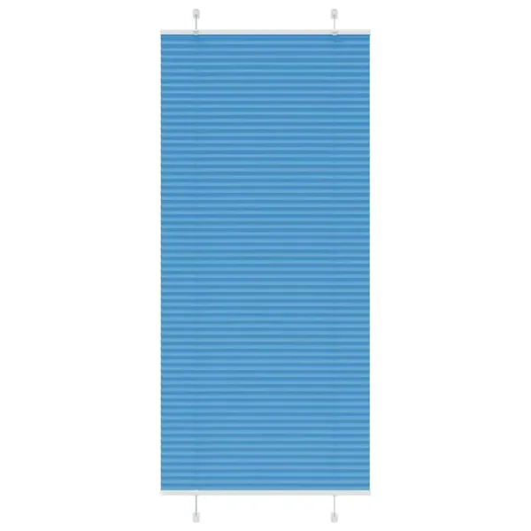Store plissé bleu 100x200 cm largeur du tissu 99,4 cm polyester