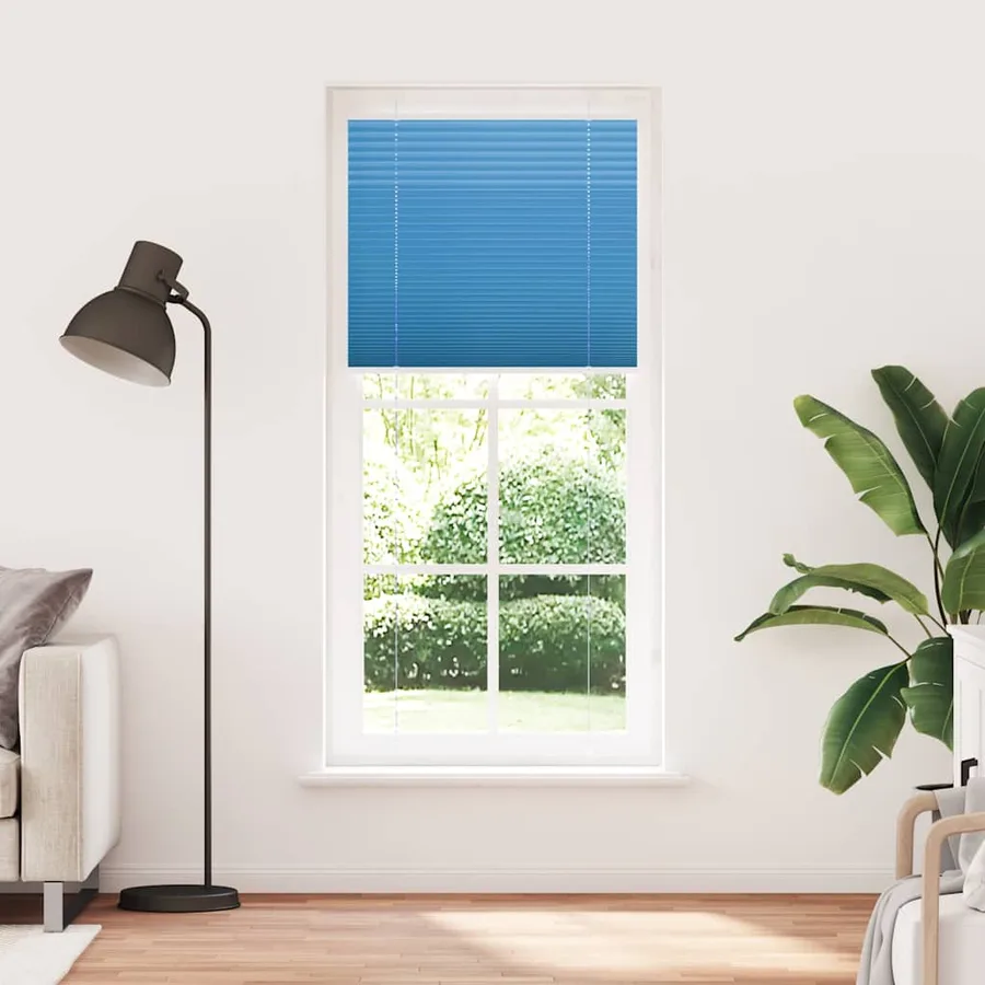 Store plissé bleu 100x200 cm largeur du tissu 99,4 cm polyester - 2