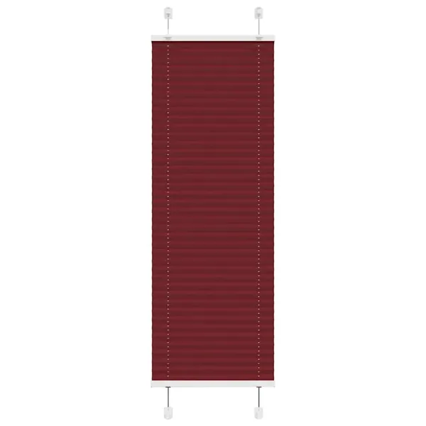 Store plissé rouge bordeaux 50x100 cm largeur du tissu 49,4 cm