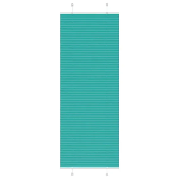 Store plissé vert pétrole 75x200 cm largeur du tissu 74,4 cm