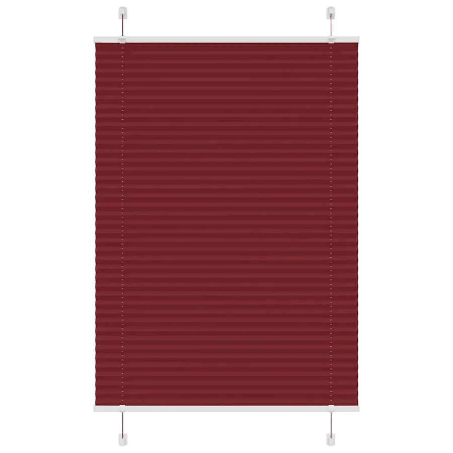 Store plissé rouge bordeaux 100x150 cm largeur du tissu 99,4 cm