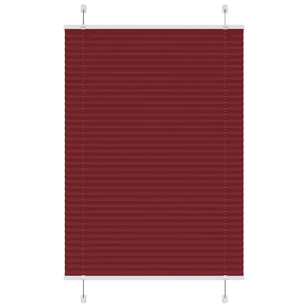 Store plissé rouge bordeaux 100x150 cm largeur du tissu 99,4 cm