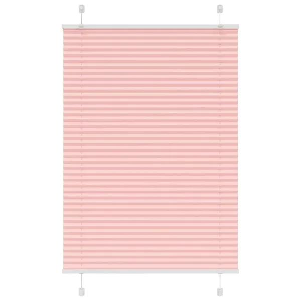 Store plissé rose 95x100 cm largeur du tissu 94,4 cm polyester