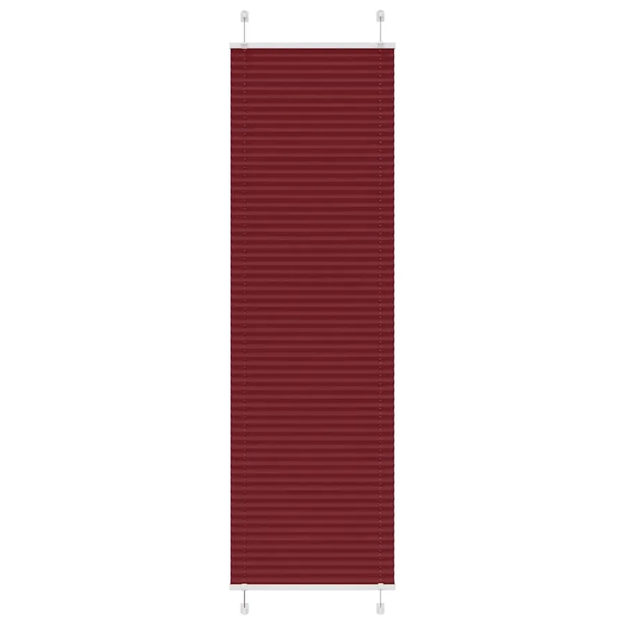 Store plissé rouge bordeaux 55x200 cm largeur du tissu 54,4 cm