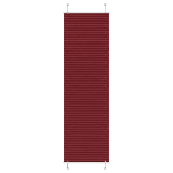 Store plissé rouge bordeaux 55x200 cm largeur du tissu 54,4 cm