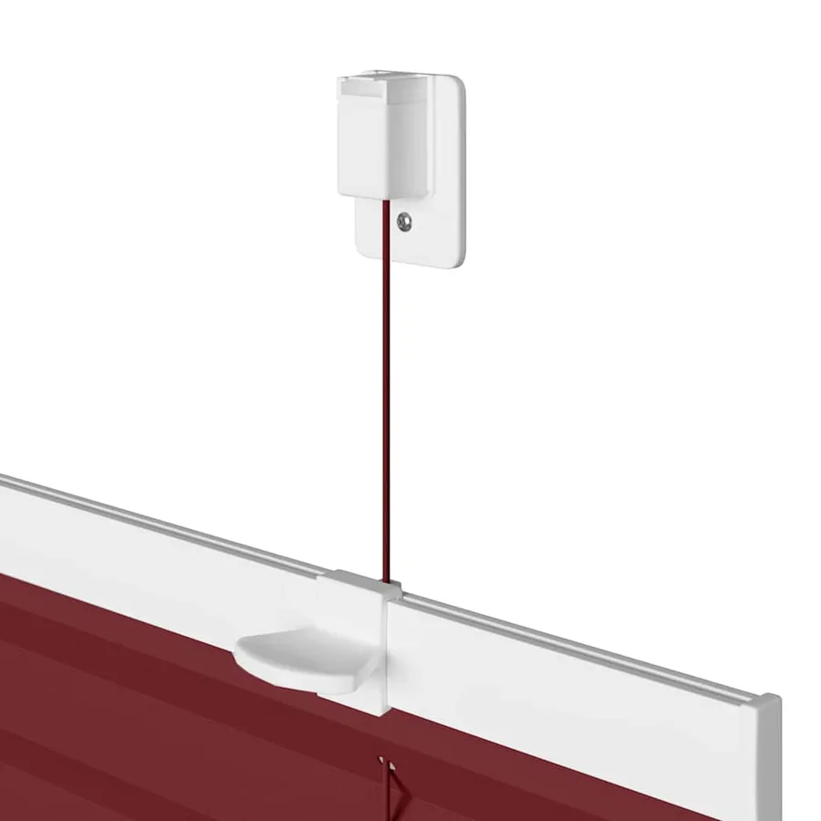 Store plissé rouge bordeaux 55x200 cm largeur du tissu 54,4 cm - 10