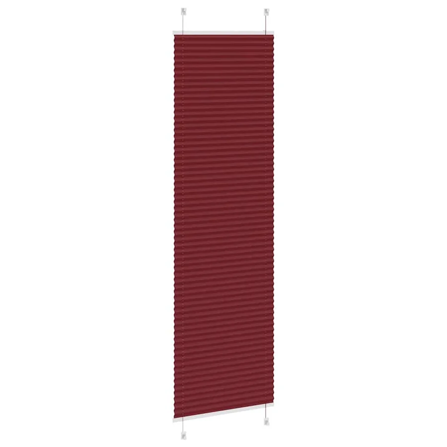 Store plissé rouge bordeaux 55x200 cm largeur du tissu 54,4 cm - 4