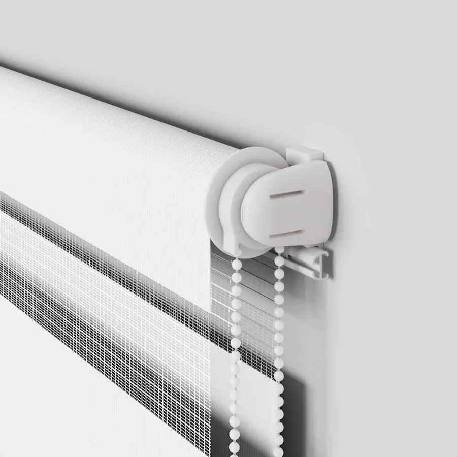 Store zèbre blanc 85x150 cm largeur du tissu 80,9 cm polyester - 10