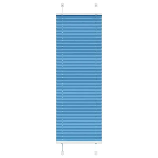 Store plissé bleu 45x150 cm largeur du tissu 44,4 cm polyester