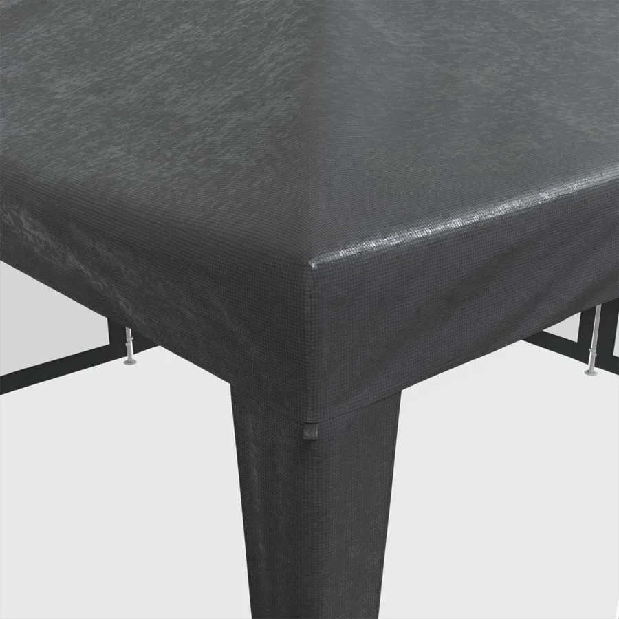 Tente de fête avec 8 parois latérales en maille anthracite 4x4m - 7