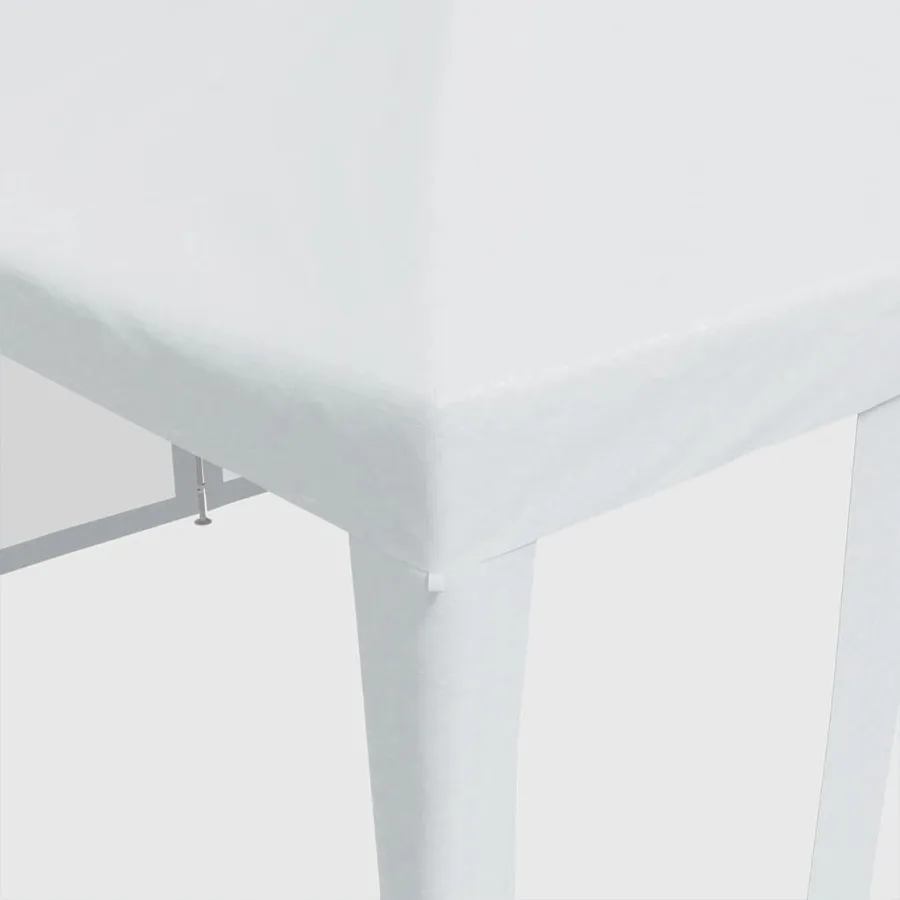 Tente de fête avec 10parois latérales en maille blanc 6x4m PEHD - 7