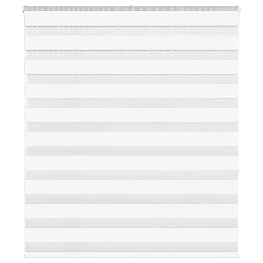 Store zèbre blanc 120x150 cm largeur du tissu 115,9cm polyester