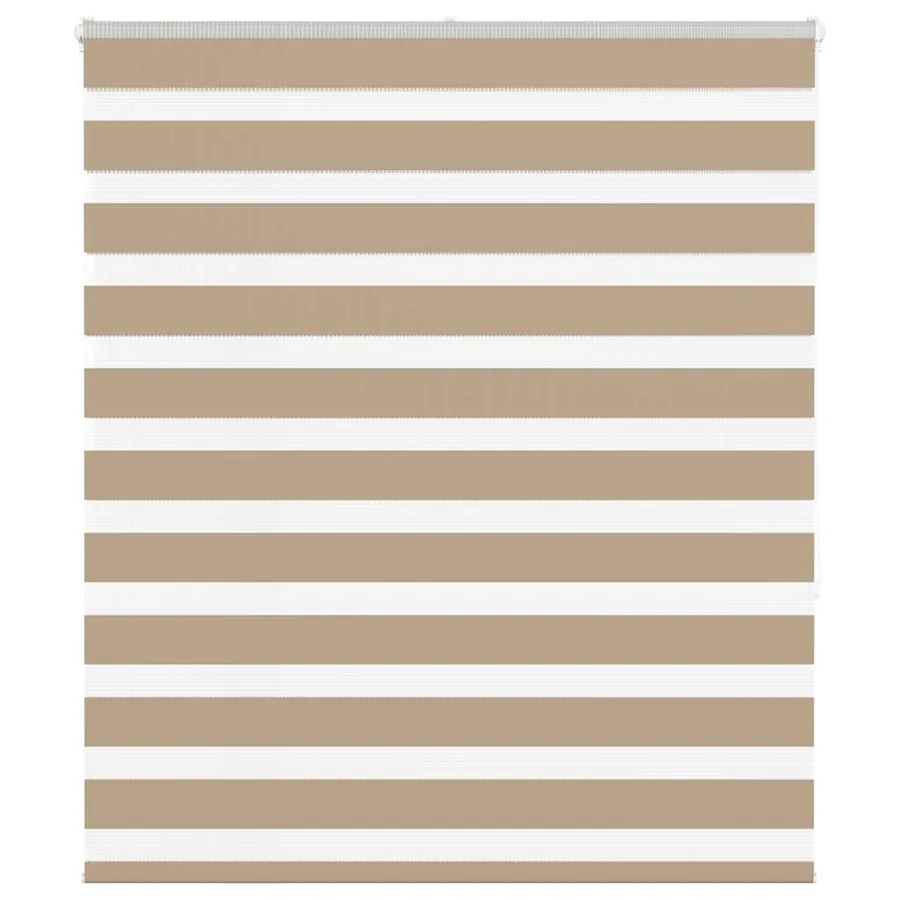Store zèbre marron sable largeur du tissu 115,9 cm polyester