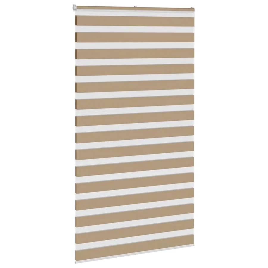Store zèbre marron sable largeur du tissu 125,9 cm polyester - 3