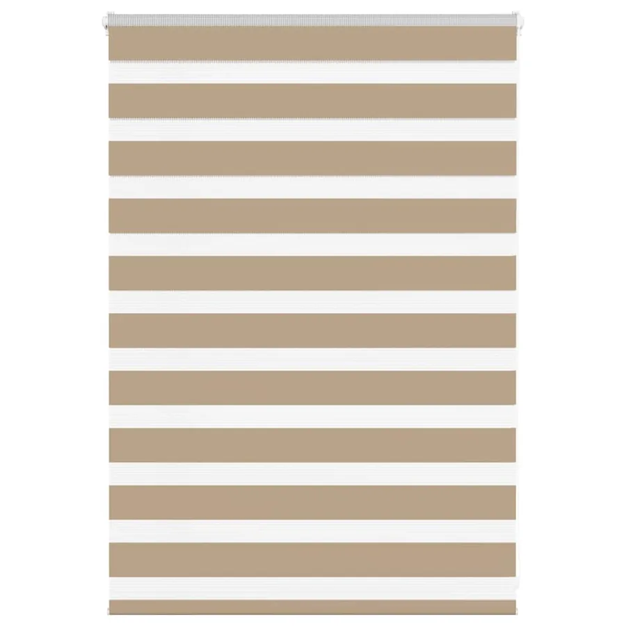 Store zèbre marron sable largeur du tissu 110,9 cm polyester