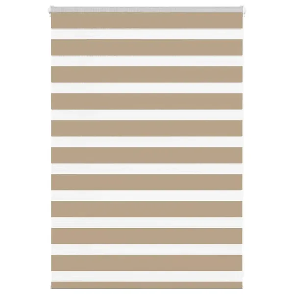 Store zèbre marron sable largeur du tissu 110,9 cm polyester