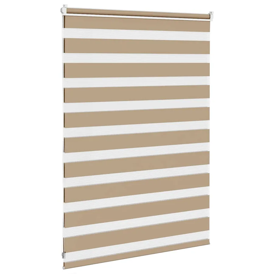 Store zèbre marron sable largeur du tissu 110,9 cm polyester - 4